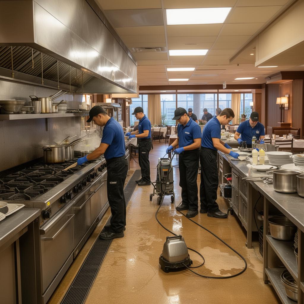 Post-event kitchen deep cleaning — Clean Tec Outsourcing