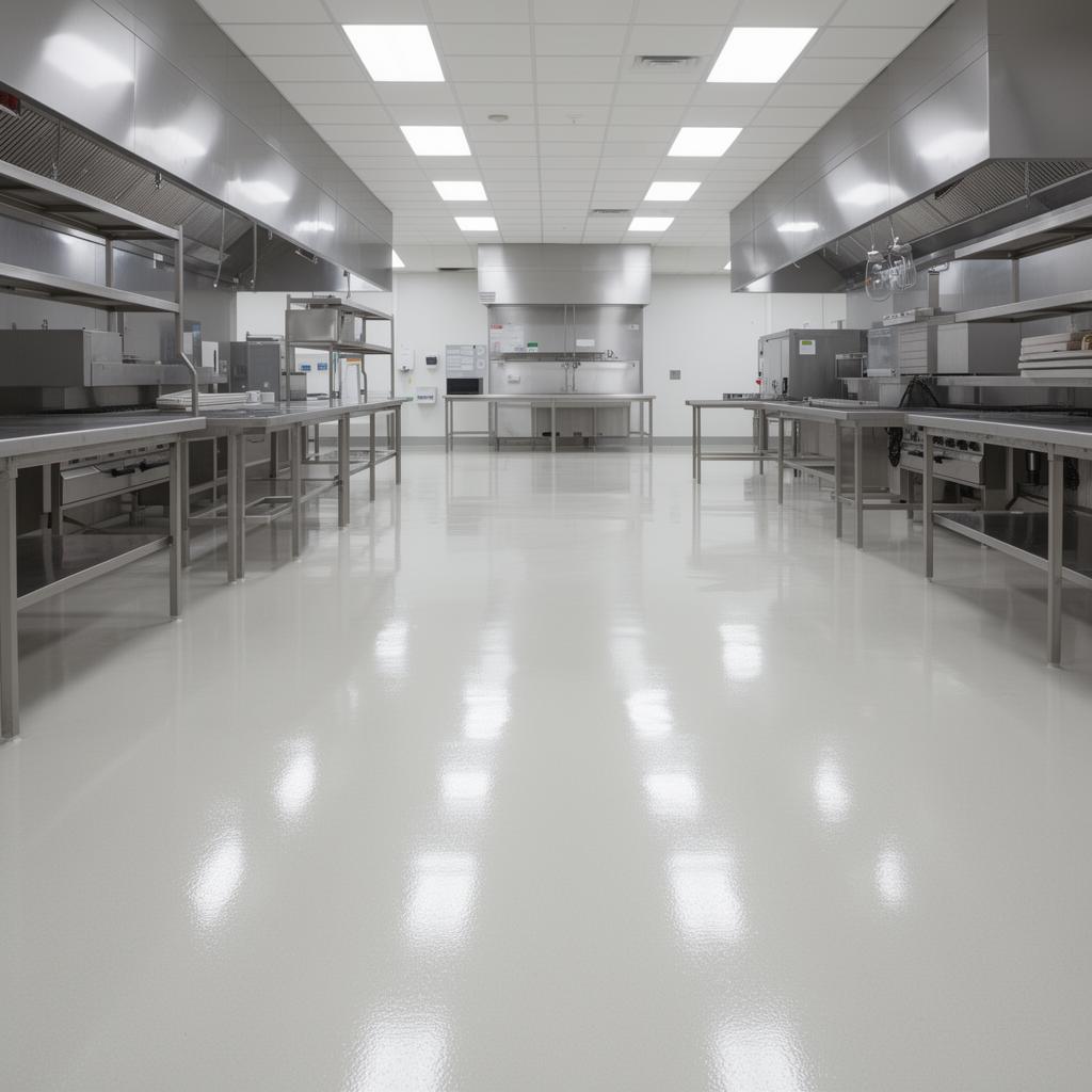 Commercial kitchen floor scrubbing — Clean Tec Outsourcing