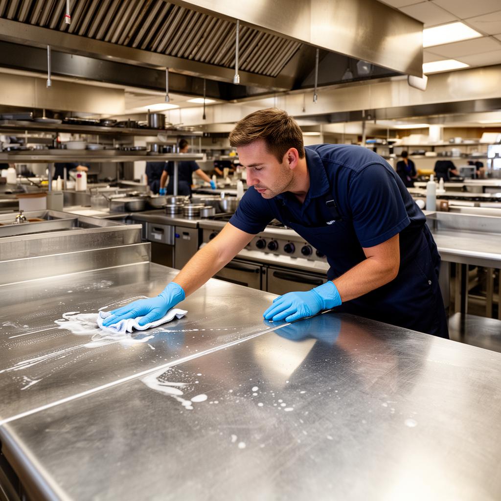Commercial kitchen deep sanitization — Clean Tec Outsourcing